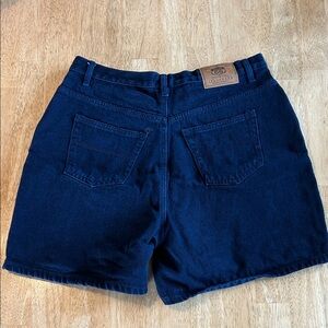 Vintage Route 66 Dark Navy Denim Shorts